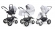 Коляска 3 в 1 Esspero Grand Discovery (шасси Graphite White) Grey Diamond