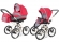 Коляска 2 в 1 Esspero Classic (шасси Beige) Red Grey