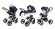 Коляска 3 в 1 Esspero Grand I-Nova (шасси White) Nappa Navy
