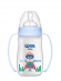 Бутылочка  для кормления WeeBaby Classic Plus, с ручкой, 250 мл с широким горлышком с силик соской Супермен