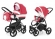 Коляска 2 в 1 Esspero Newborn Lux (шасси Chrome) Red Lux