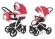 Коляска 2 в 1 Esspero Newborn Lux (шасси White) Red Lux