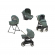 Коляска 3 в 1 Inglesina Aptica System Quattro Neptune Greyish/Iridium