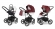 Коляска 3 в 1 Esspero Grand Magic Pro (шасси Black) Cherry leatherette