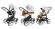 Коляска 3 в 1 Esspero Grand Magic (шасси White) Orange leatherette