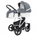 Коляска для новорожденных Esspero Grand Newborn Lux (шасси White) Nappa Blue Grey