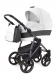 Коляска для новорожденных Esspero Grand Newborn Lux (шасси Graphite) White leatherette