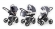 Коляска 3 в 1 Esspero I-Nova (шасси Chrome) Grey Lux