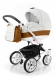 Коляска для новорожденных Esspero Grand Tour (шасси White) Orange leatherette