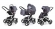Коляска 3 в 1 Esspero Newborn Lux (шасси White) Dark Grey