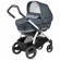 Коляска для новорожденных Peg Perego Book 51 S Elite (шасси White/Black) Blue Denim