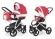 Коляска 2 в 1 Esspero Newborn Lux (шасси Grey) Red Lux