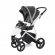 Прогулочная коляска Esspero Grand Newborn Lux (шасси White) Royal Grey
