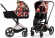 Коляска 2 в 1 Cybex Priam IV (шасси Rosegold) Spring Blossom Dark