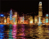 Картина по номерам ТМ Цветной 40х50 на подрамнике, арт. GX GX7256 Ночной Гонконг