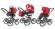 Коляска 3 в 1 Esspero Classic Alu (шасси Graphite) Red