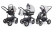 Коляска 3 в 1 Esspero Discovery (шасси Graphite) Grey Carbon