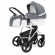 Коляска для новорожденных Esspero Grand Newborn Lux (шасси Grey) Nappa Blue Grey