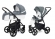 Коляска 2 в 1 Esspero Grand Newborn Lux (шасси Black) Nappa Blue Grey