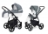 Коляска 2 в 1 Esspero Grand Newborn Lux (шасси Black) Nappa Blue Grey