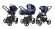 Коляска 3 в 1 Esspero Grand Newborn Lux (шасси Graphite) Deep Night